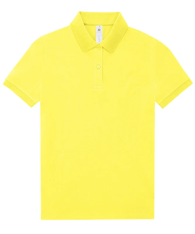 Plus-size polo shirtSolar Yellow - B&C My Polo 180 /Women