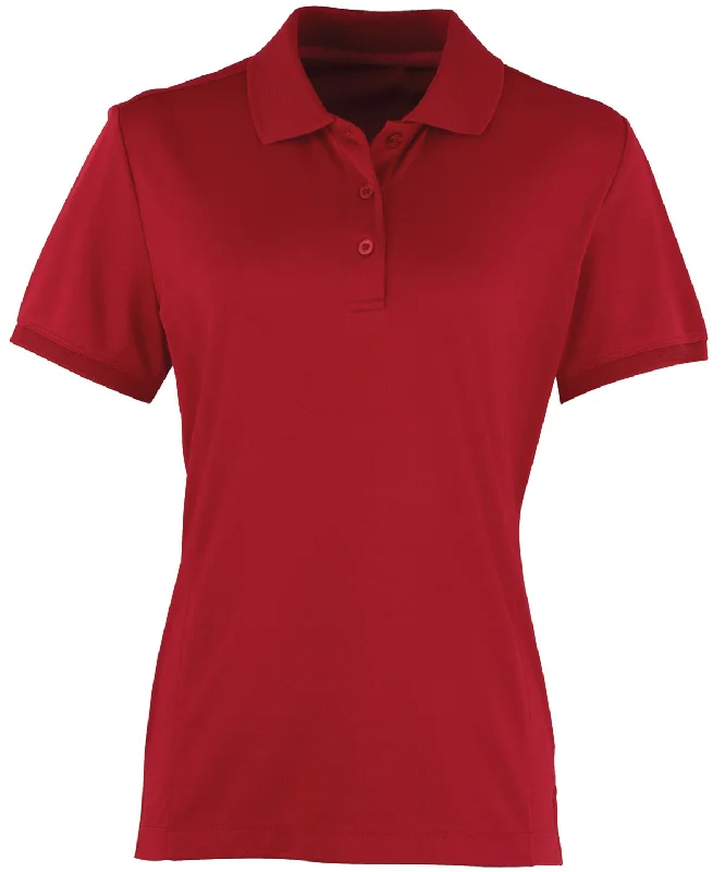 Custom polo shirtBurgundy - Women's Coolchecker® piqué polo