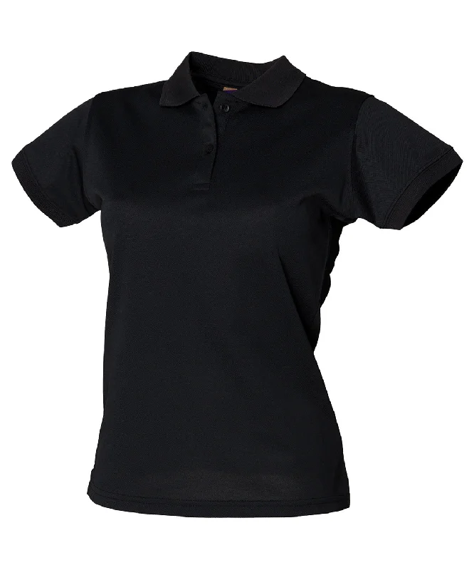 Cotton polo shirtBlack - Women's Coolplus® polo shirt (C)