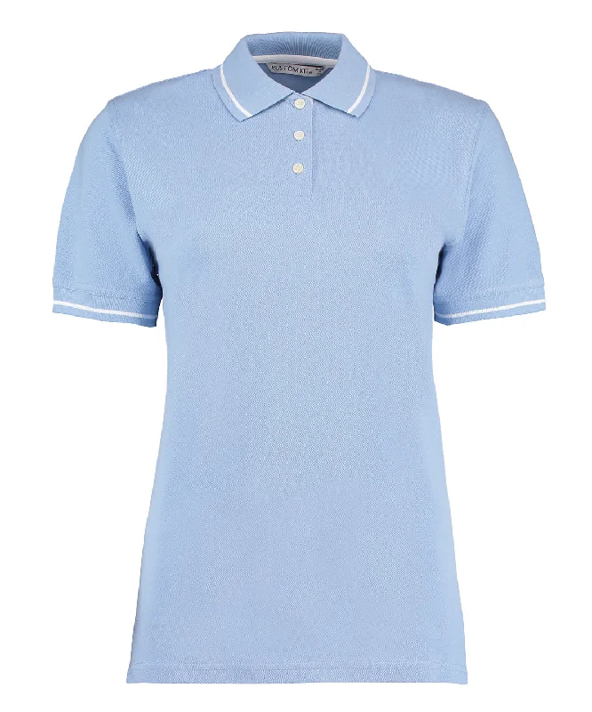 Luxury polo shirtLight Blue/White - Women's St Mellion polo (classic fit)