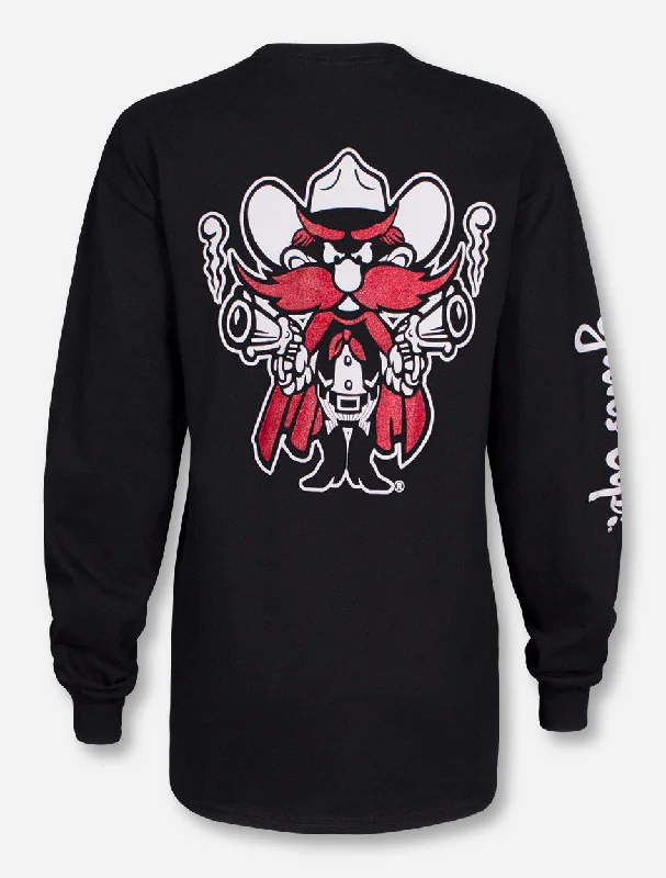 Texas Tech Red Glitter Raider Red Long Sleeve Shirt