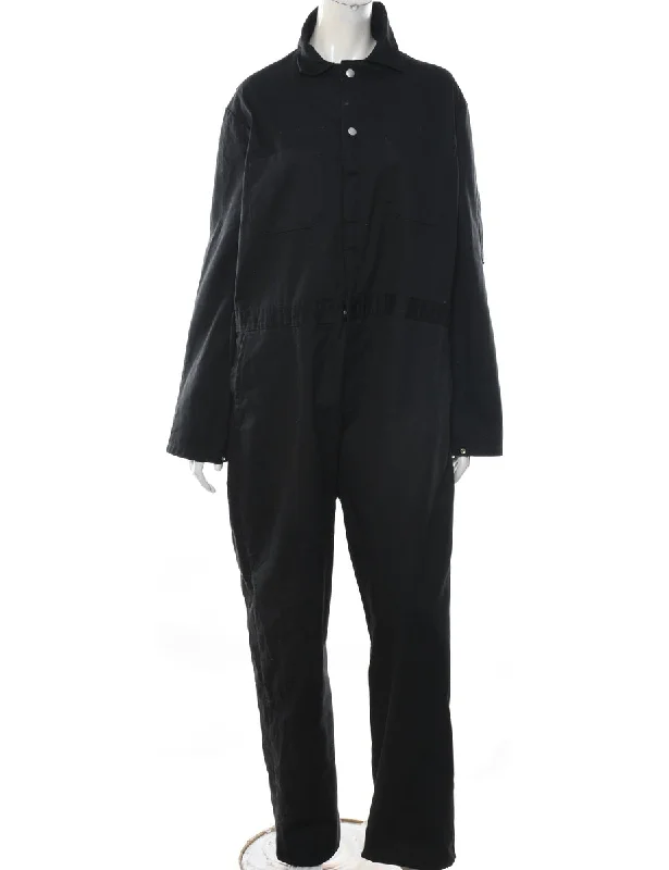 Hip-Hop JacketsBlack Classic Boiler Suit - L