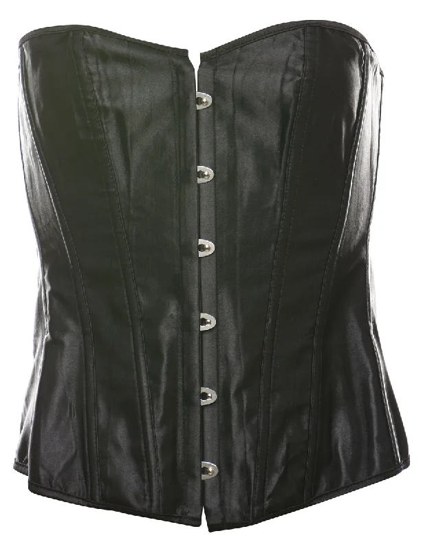 College JacketsBlack Classic Boned Corset - S