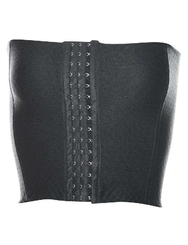 Ruffled JacketsBlack Classic Corset Top - XS