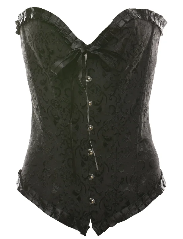 Artist JacketsBlack Classic Lace Trim Corset - M