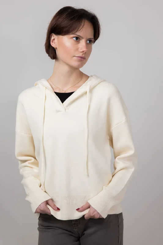 Thread & Supply Lyndon Hooded Sweater for Women in Ivory | J2560SWTS-IVORYOutdoor Knit Tops