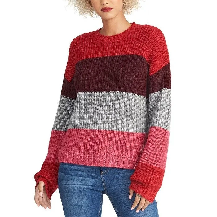 Rachel Rachel Roy Women's Colorblocked Sweater Med Pink Size LargeCollege Knit Tops