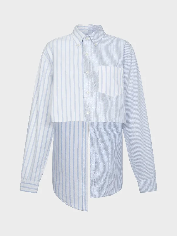 Punk ShirtsCindy Shirt Stripe Brushed Cotton Light Blue