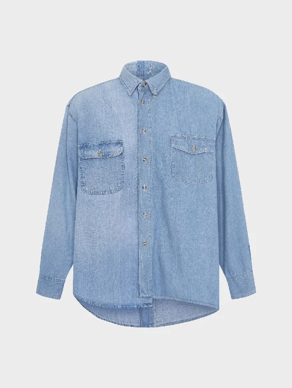 Retro ShirtsClassic Denim Shirt Light Blue