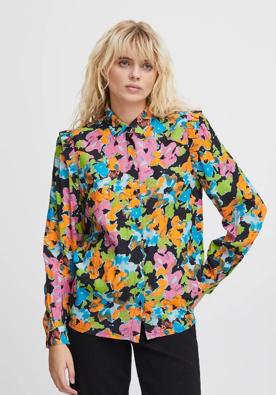 Cultural ShirtsIchi Ganava Vibrant Floral Print Shirt, Multi