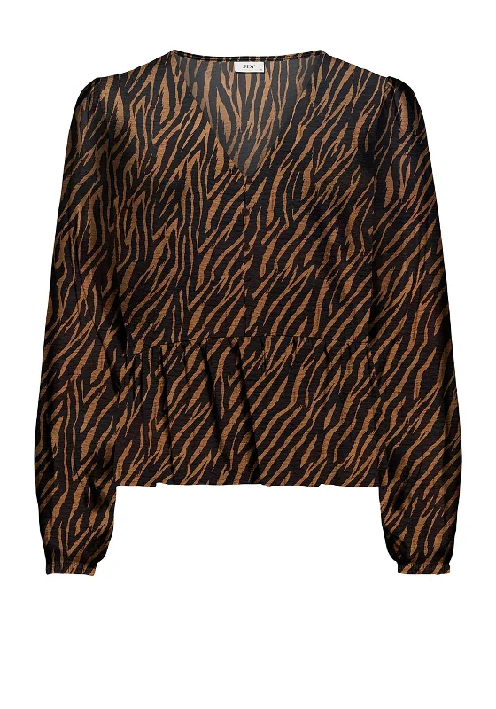 Denim ShirtsJDY Barbara Zebra Printed Shirt, Black