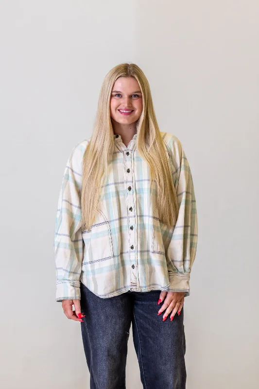 Cashmere ShirtsWe The Free Girl Meets Boy Plaid Shirt | Tea Combo