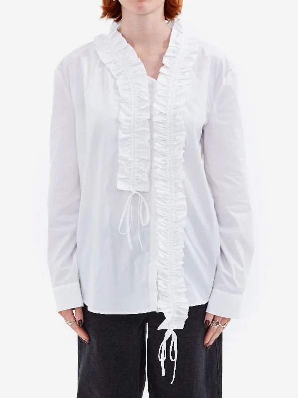 Beaded ShirtsOperaSPORT Lea Shirt - White