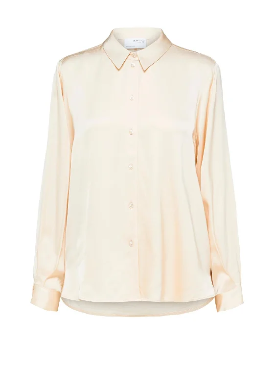 Performance ShirtsSelected Femme Franziska Satin Shirt, Birch