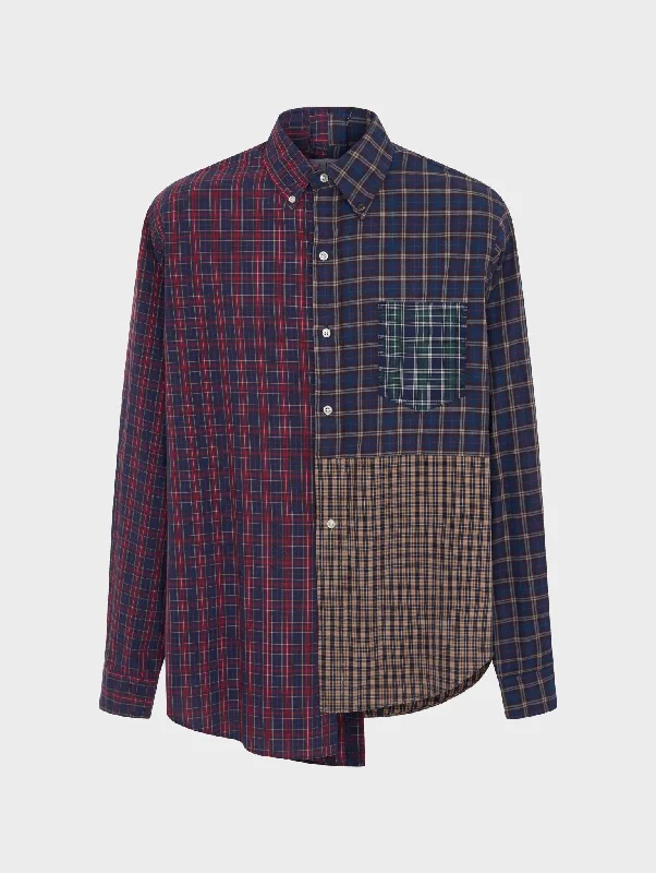 Zippered ShirtsSimone Shirt Check Poplin Cotton