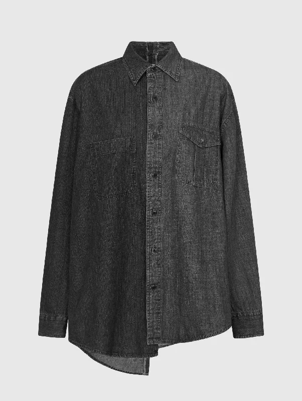 Collaborative ShirtsThe Charcoal Grey Denim Shirt