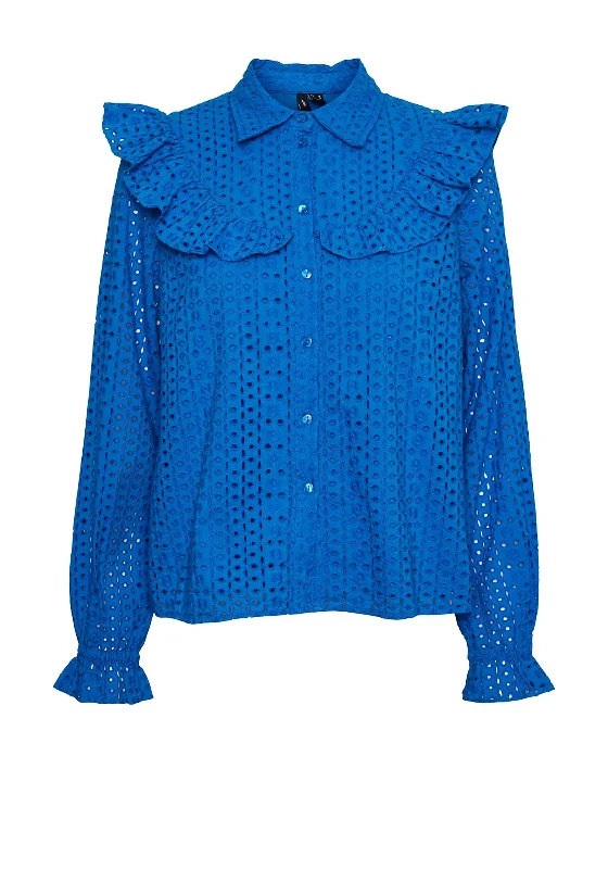 Rainproof ShirtsVero Moda Frill Broidery Shirt, Skydiver