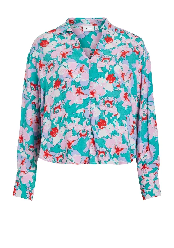 Streetwear ShirtsVila Kikki Floral Shirt, Alhambra