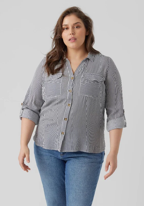 Collaborative ShirtsVero Moda Curve Striped Shirt, India Ink