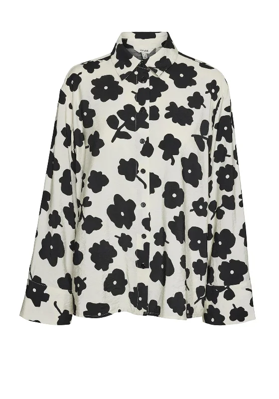 Hunting ShirtsVero Moda Jessa Floral Print Shirt, Birch