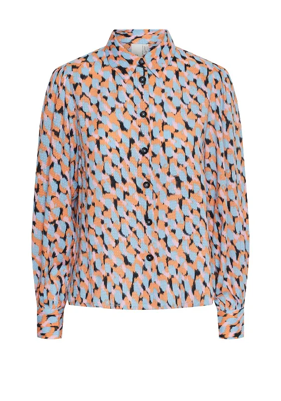 Work ShirtsY.A.S Melipo Printed Shirt, Air Blue