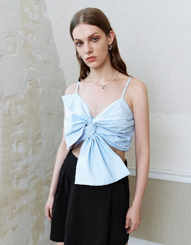 CamisoleCoreAsymmetric Bow Tie Shape Cami Top