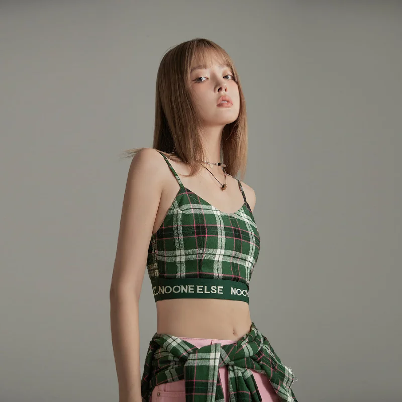 CamisoleSummitScottish Check Crop Cami Top