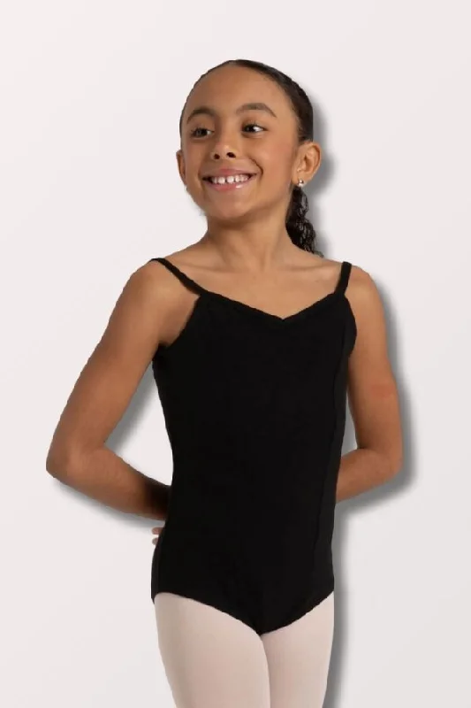 CamisoleWaveChildren's Princess Seam Camisole Leotard - Black