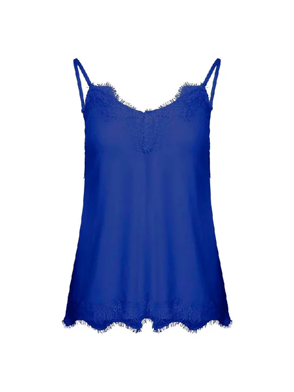 CamisoleLiteCC Heart Lace Cami Top Cobalt Blue