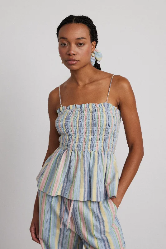 CamisoleSapphirehope shirred cami - multi stripe