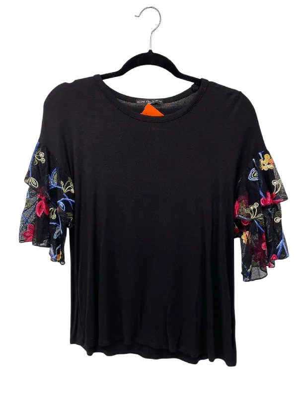 CamisoleSapphireKim & Cami Misses Size Small Black Floral 3/4 Blouse