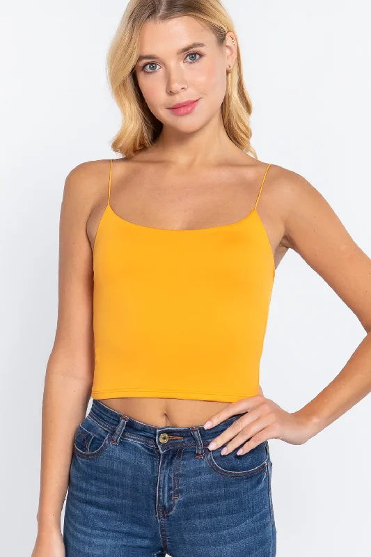 CamisoleProElastic Strap Two Ply Dty Brushed Knit Cami Top