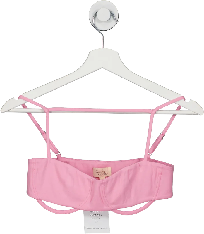 CamisoleWaveCamila Coelho Pink Micro Top UK XS